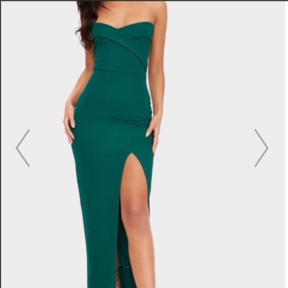 PrettyLittleThing Dresses & Skirts - 💚Emerald Green Bandeau Dress